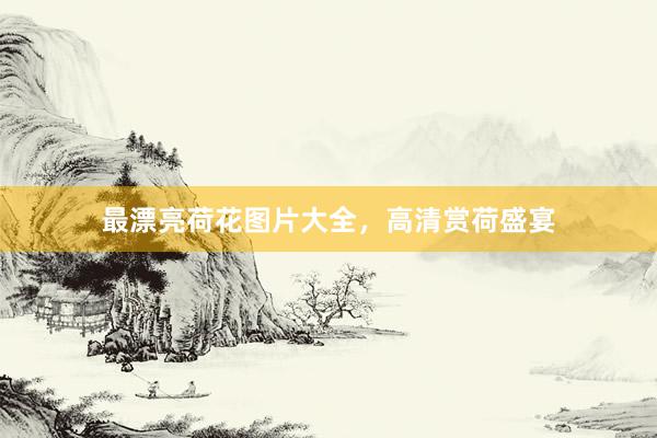 最漂亮荷花图片大全，高清赏荷盛宴